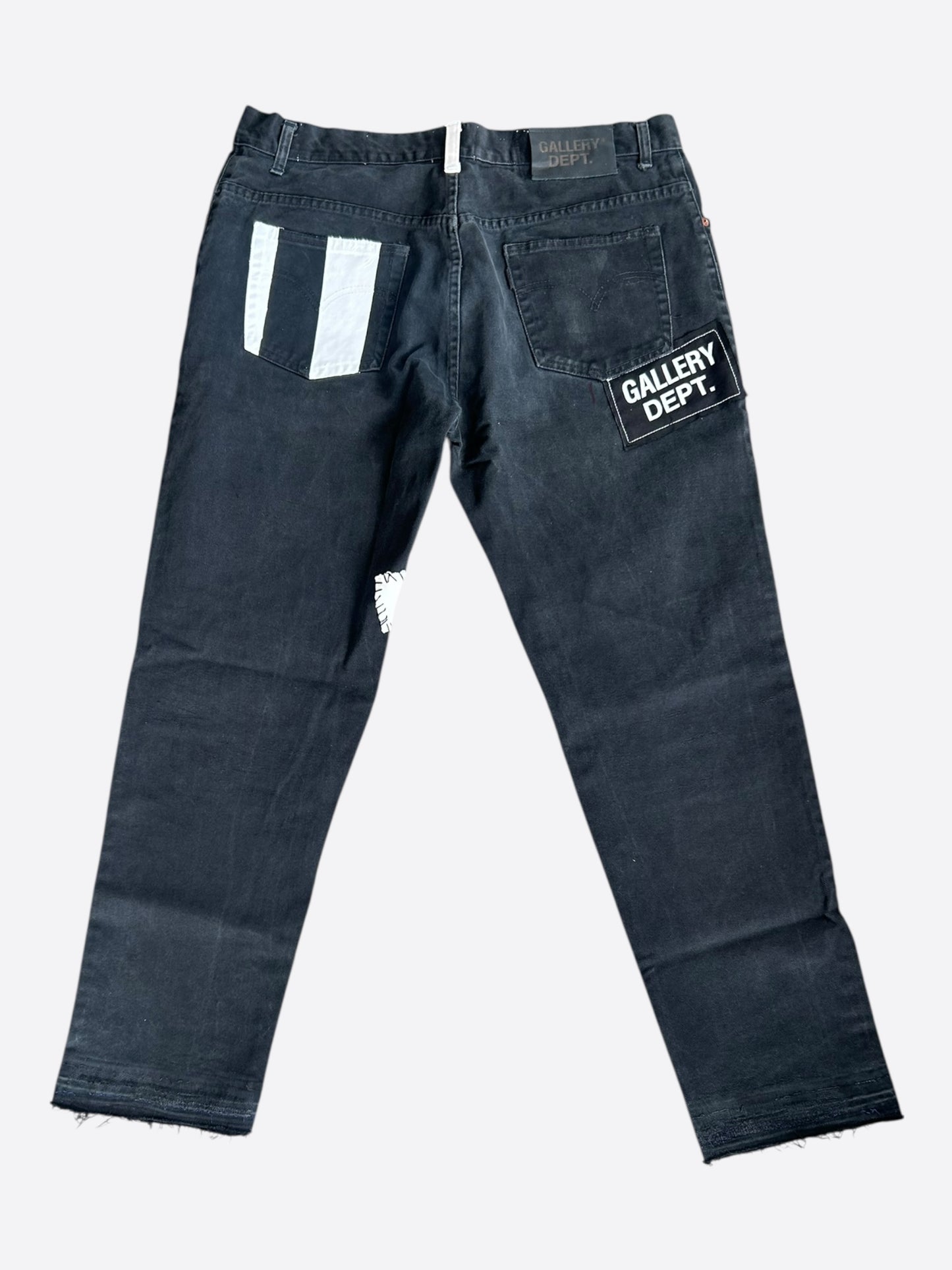 Gallery Dept Black F**k Face Distressed Jeans