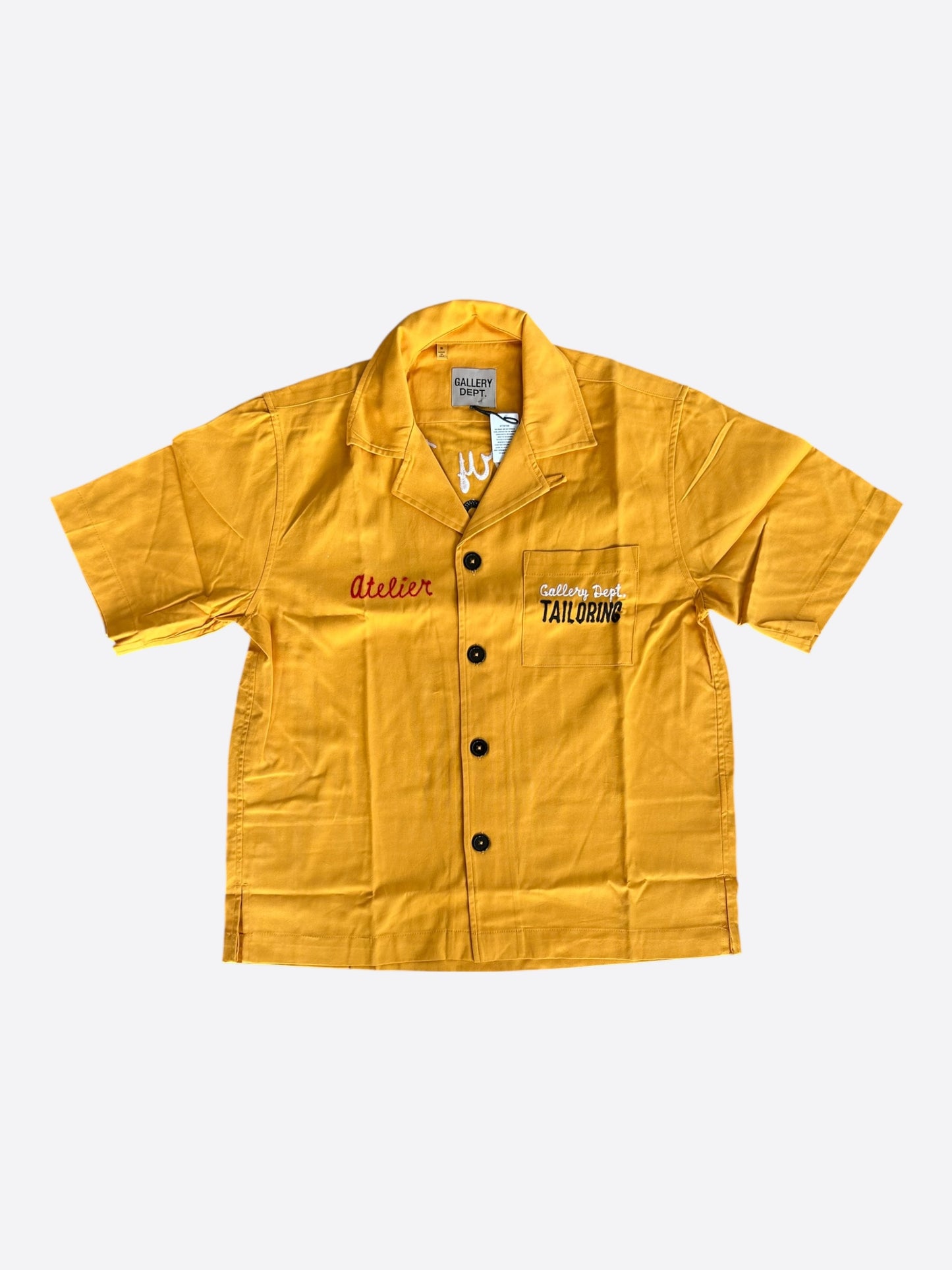 Gallery Dept Yellow Atelier Parker Short Sleeve Button Up Shirt