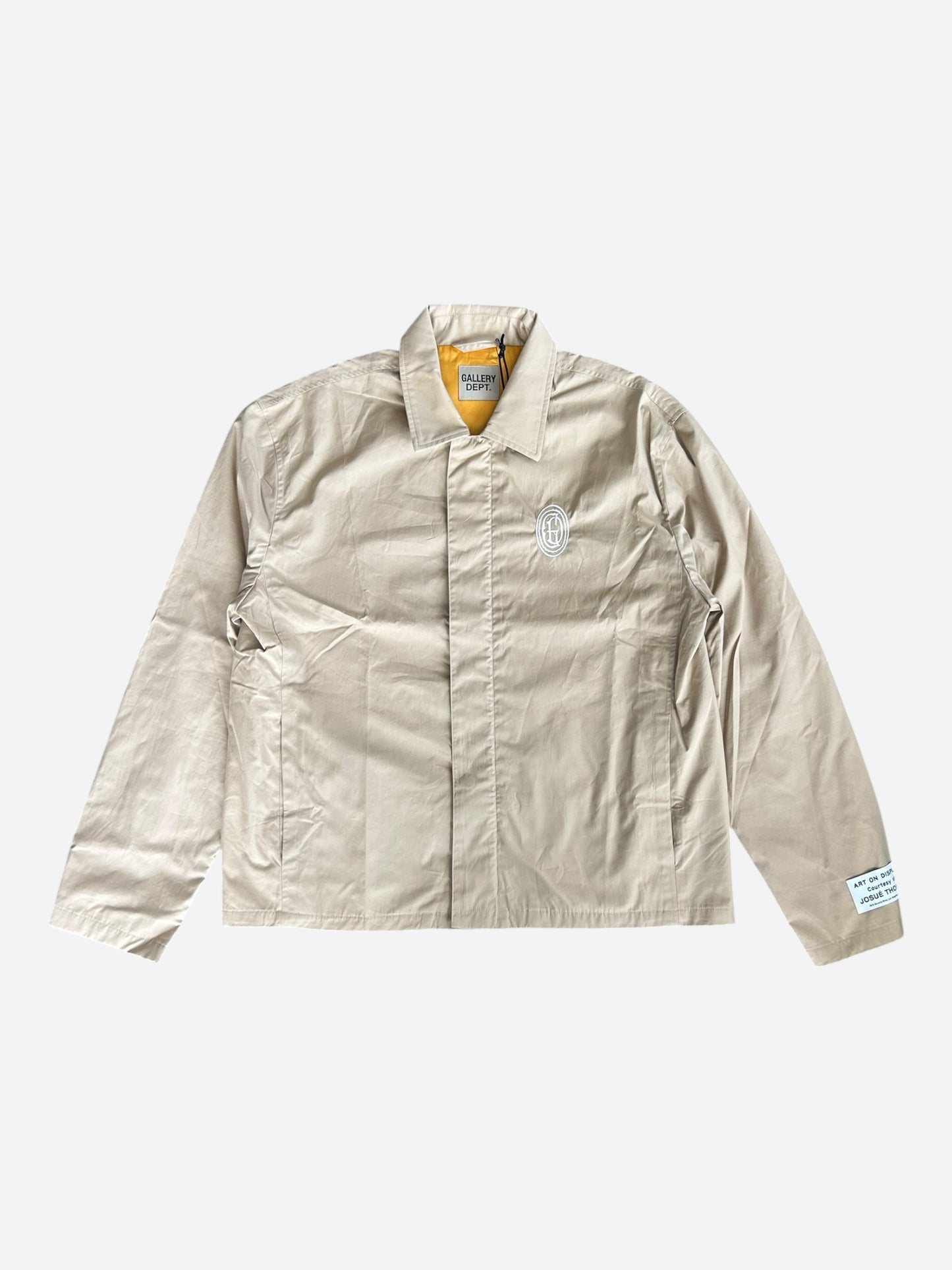 Gallery Dept Beige Off Site Embroidered Logo Jacket