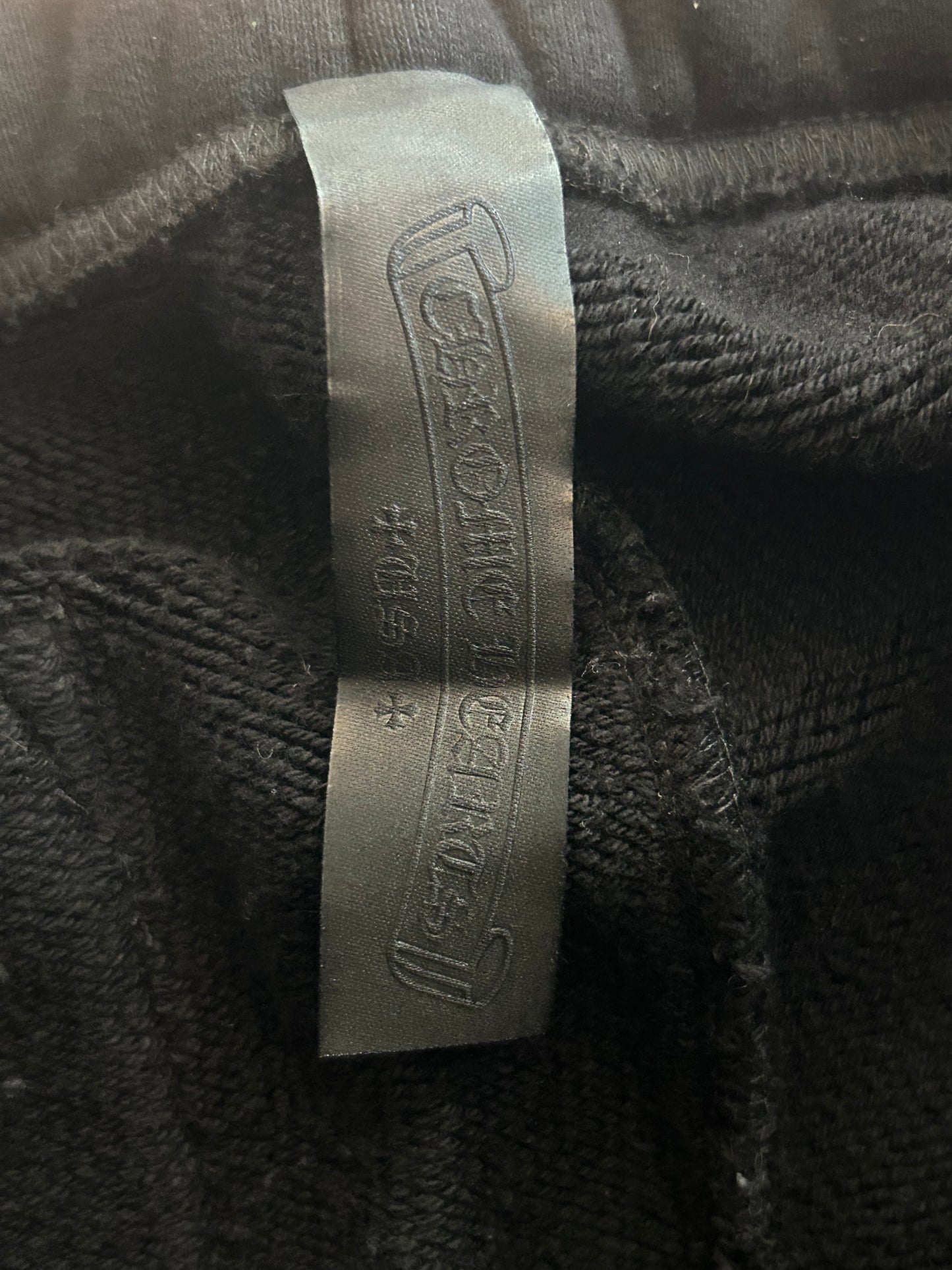 Chrome Hearts Black CH Logo Embroidered Sweatpants