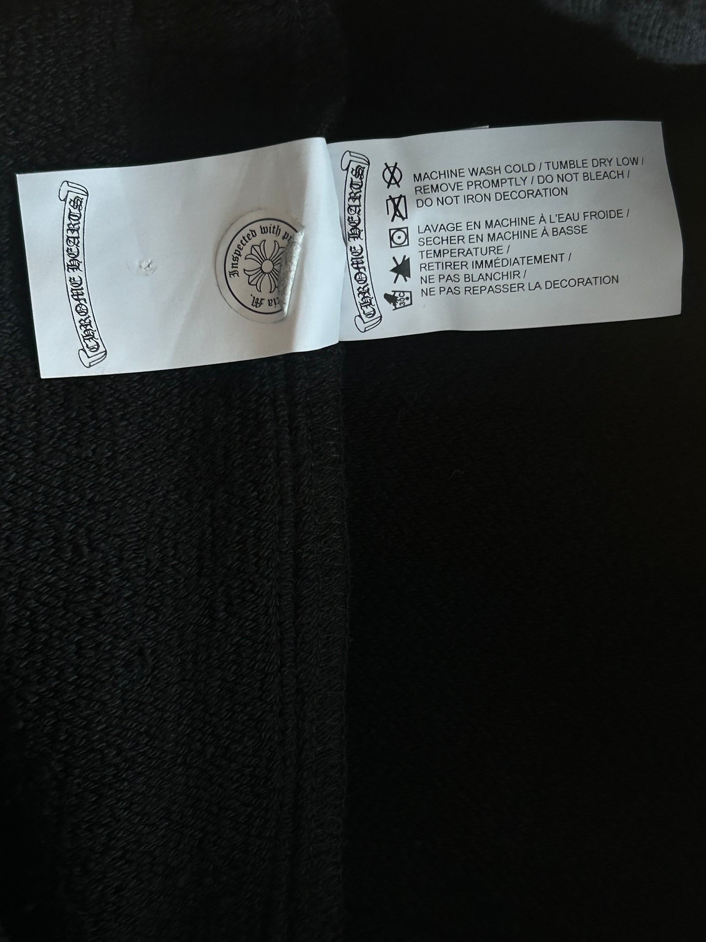 Chrome Hearts Black CH Logo Embroidered Sweatpants