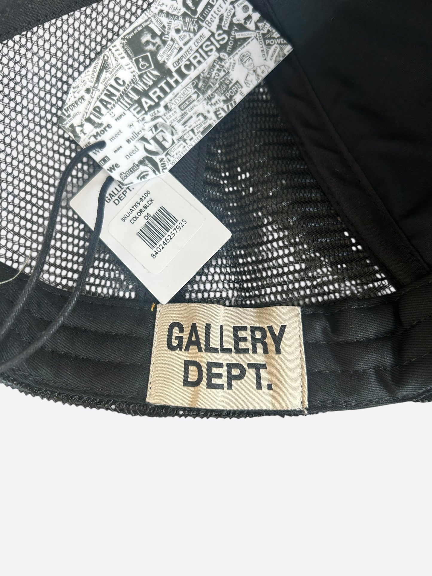 Gallery Dept Black & Red Art That Kills Trucker Hat