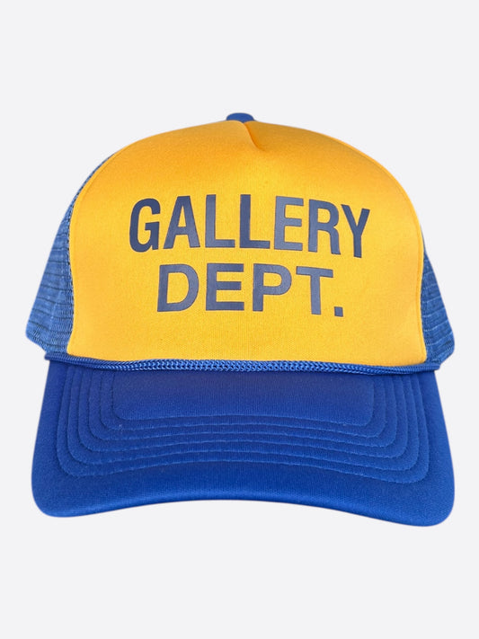 Gallery Dept Blue & Yellow Logo Trucker Hat