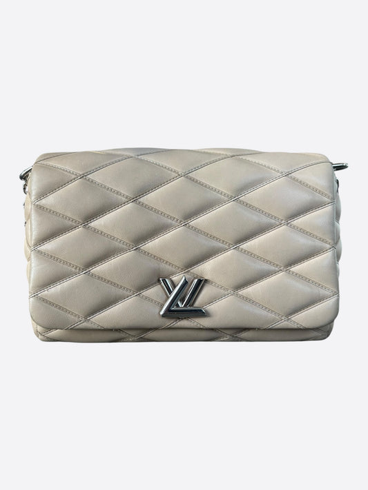 Louis Vuitton Pink Quilted Leather GO-14 Malletage PM