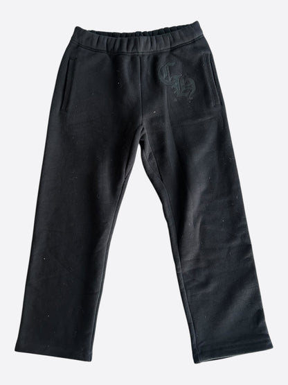 Chrome Hearts Black CH Logo Embroidered Sweatpants