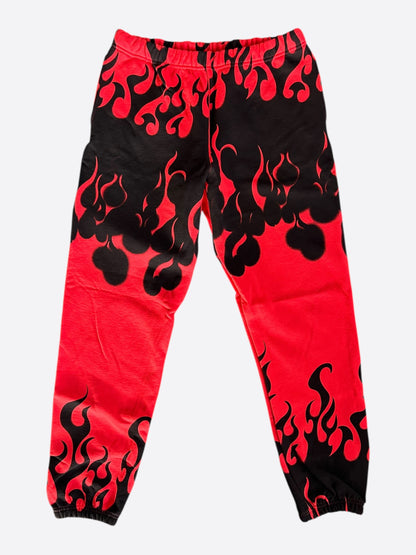 Gallery Dept Red & Black Flame Sweatpants