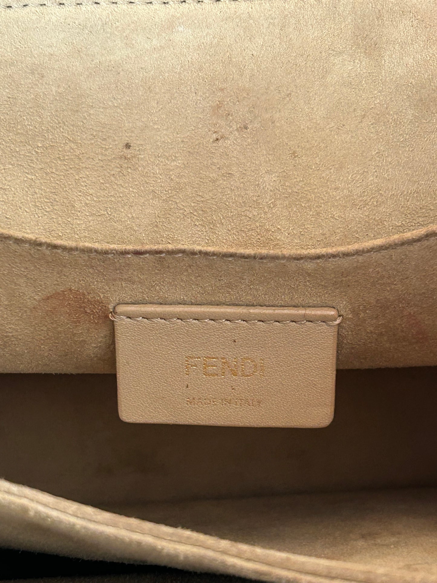 Fendi Brown Embossed FF Monogram 1974 Bag