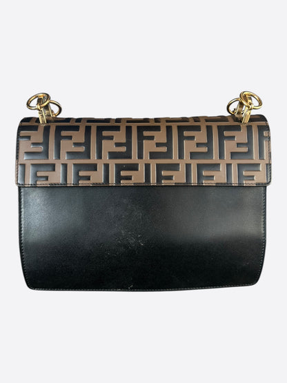 Fendi Brown Embossed FF Monogram 1974 Bag
