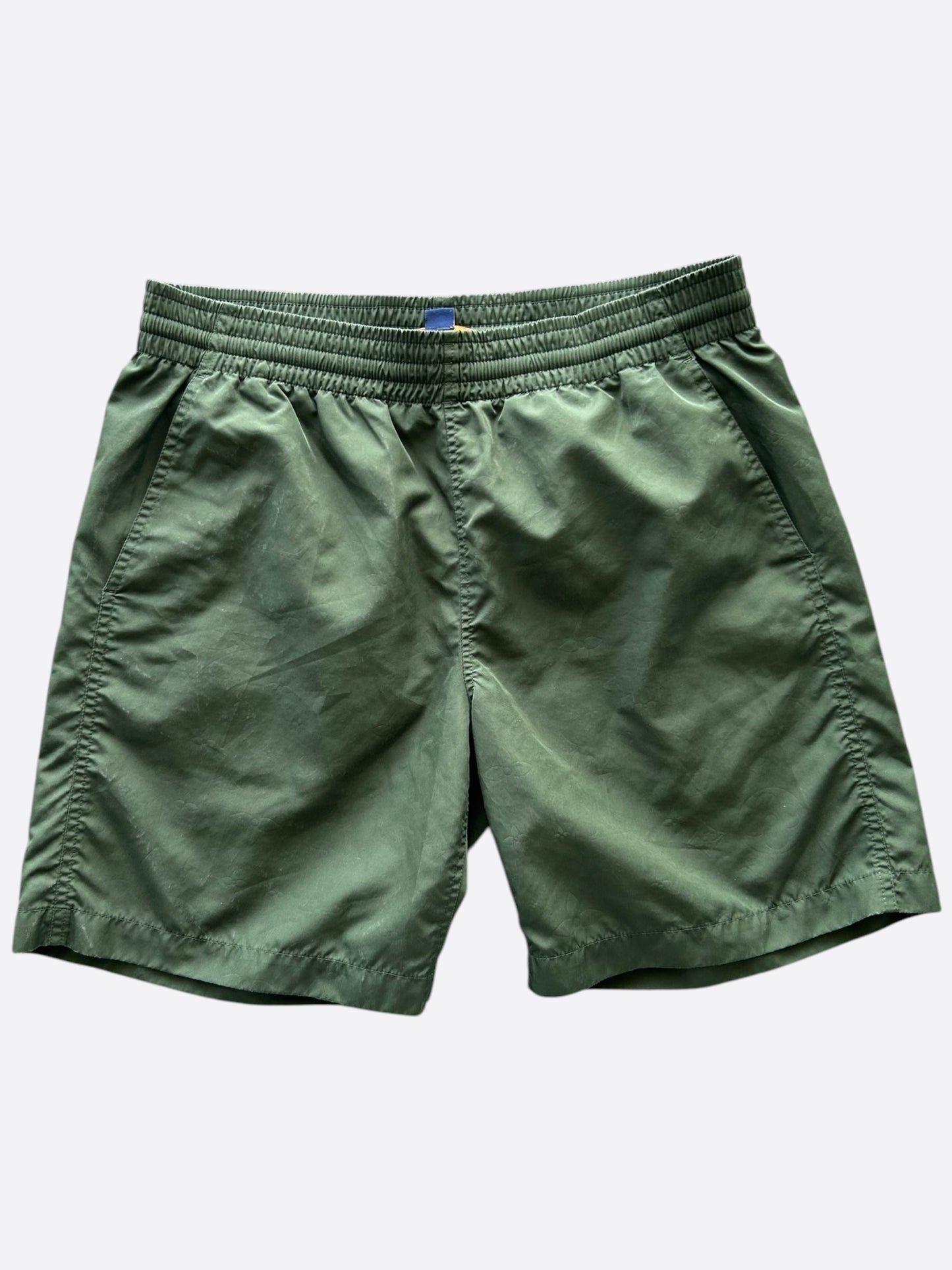 Louis Vuitton Olive Monogram Swim Shorts