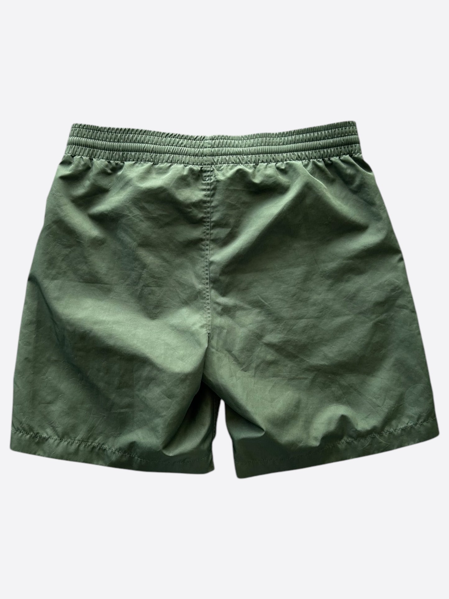 Louis Vuitton Olive Monogram Swim Shorts