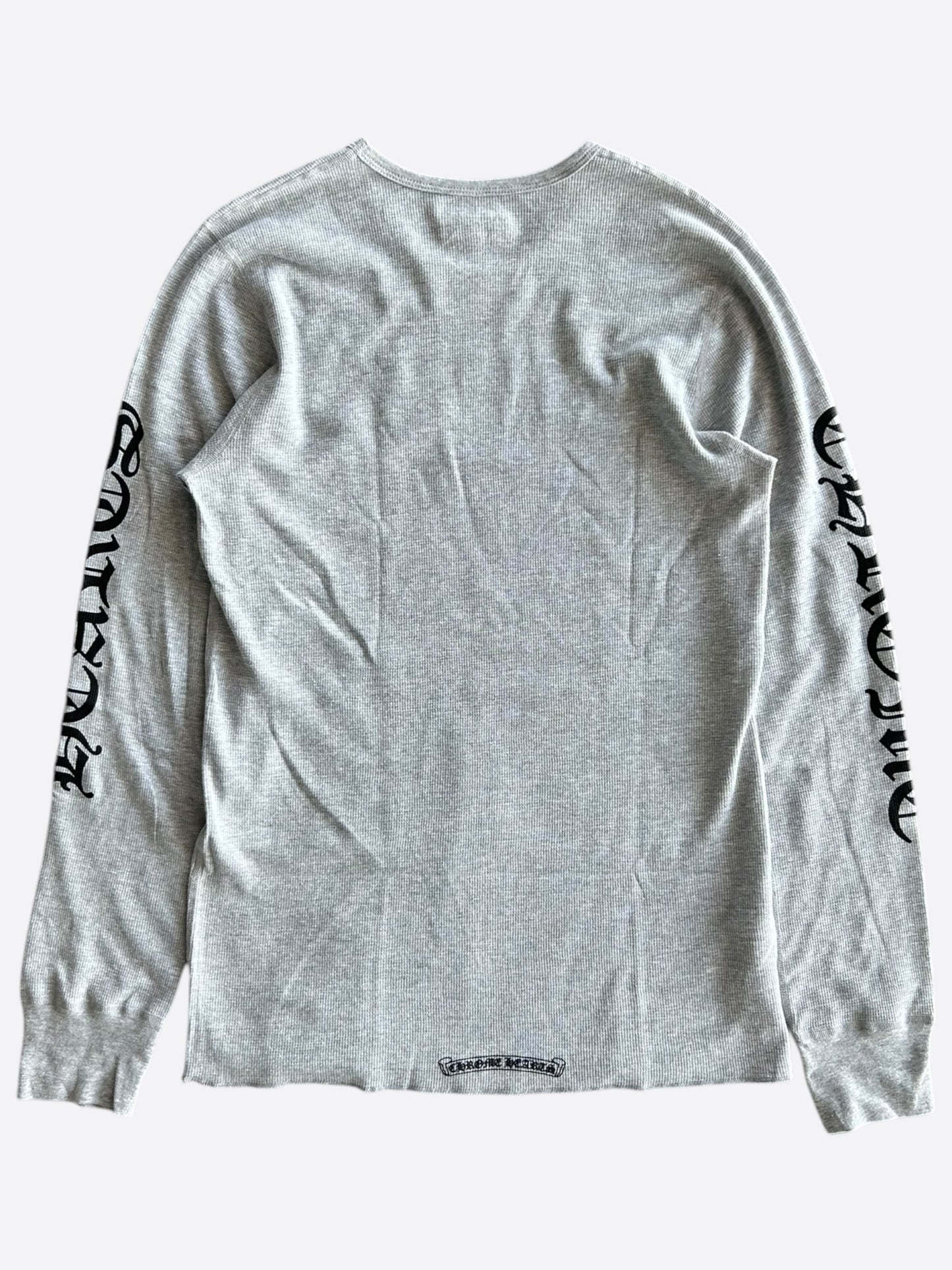 Chrome Hearts Grey & Black Thermal Longsleeve T-Shirt