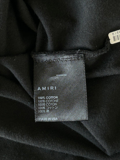Amiri Black & White Stick Poke Logo T-Shirt