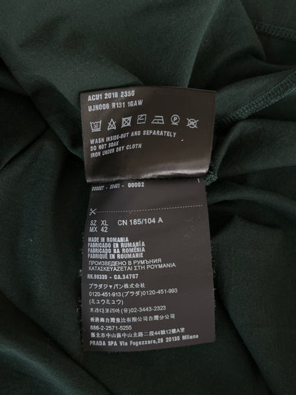 Prada Green & Black Logo T-Shirt