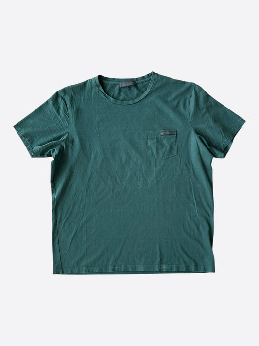 Prada Green & Black Logo T-Shirt