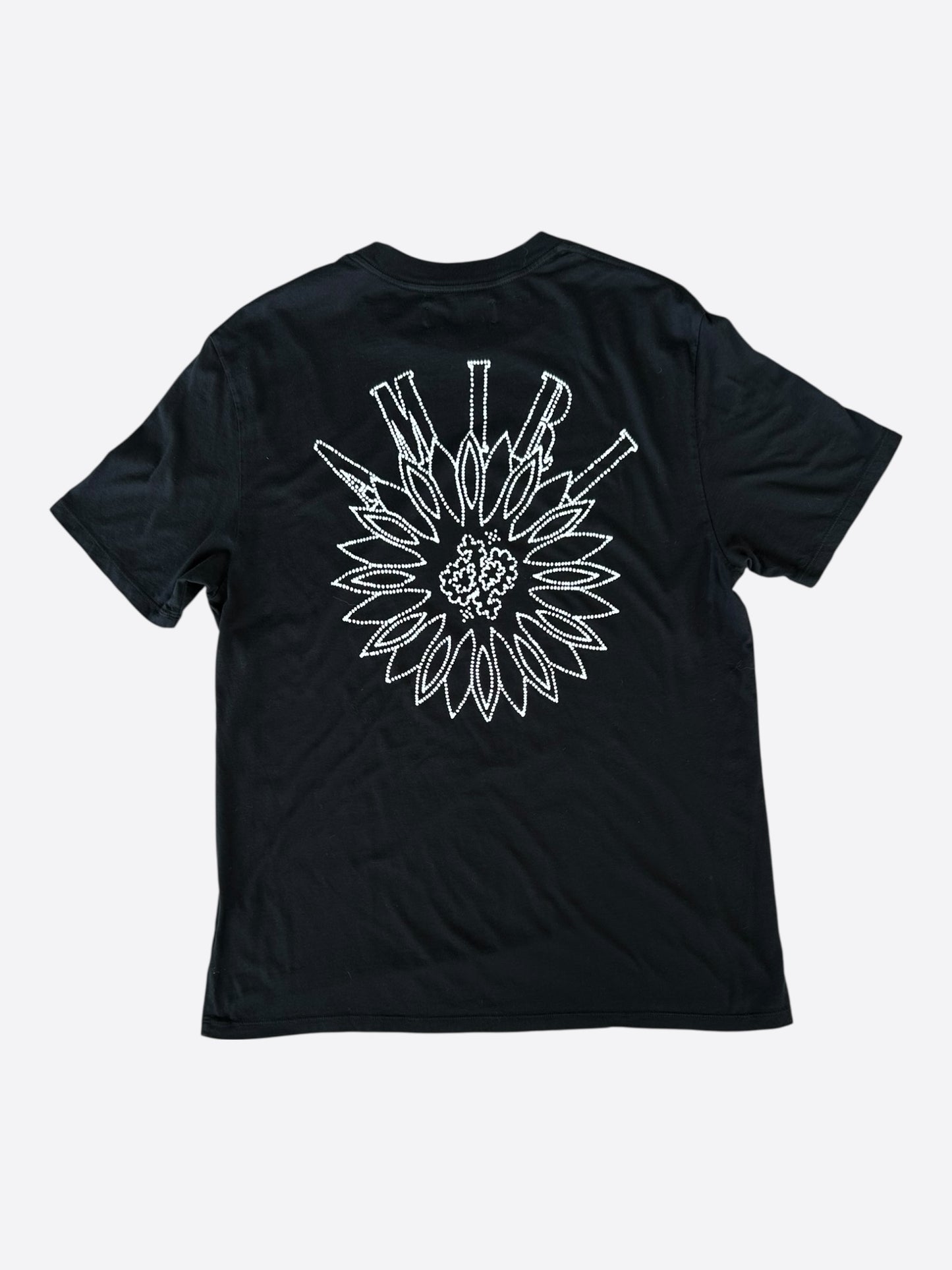 Amiri Black & White Stick Poke Logo T-Shirt