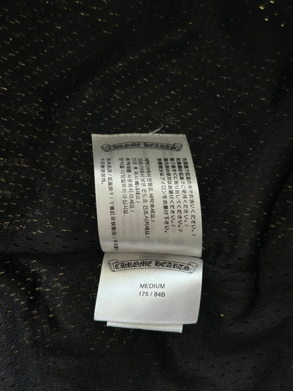 Chrome Hearts Black & White Logo Mesh Shorts