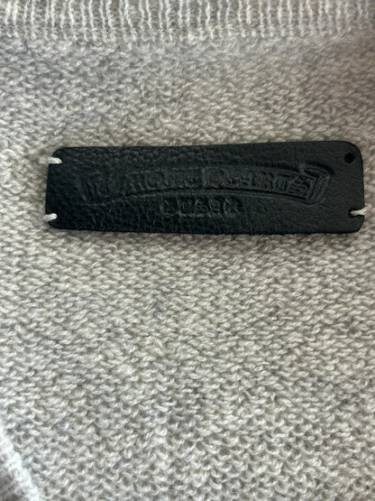 Chrome Hearts Grey & Black Embroidered Cashmere Sweater