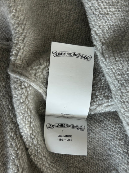 Chrome Hearts Grey & Black Embroidered Cashmere Sweater