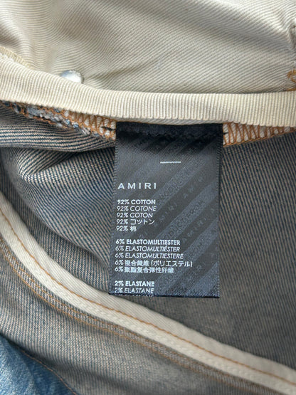Amiri Clay Indigo & Black Patch MX1 Jeans
