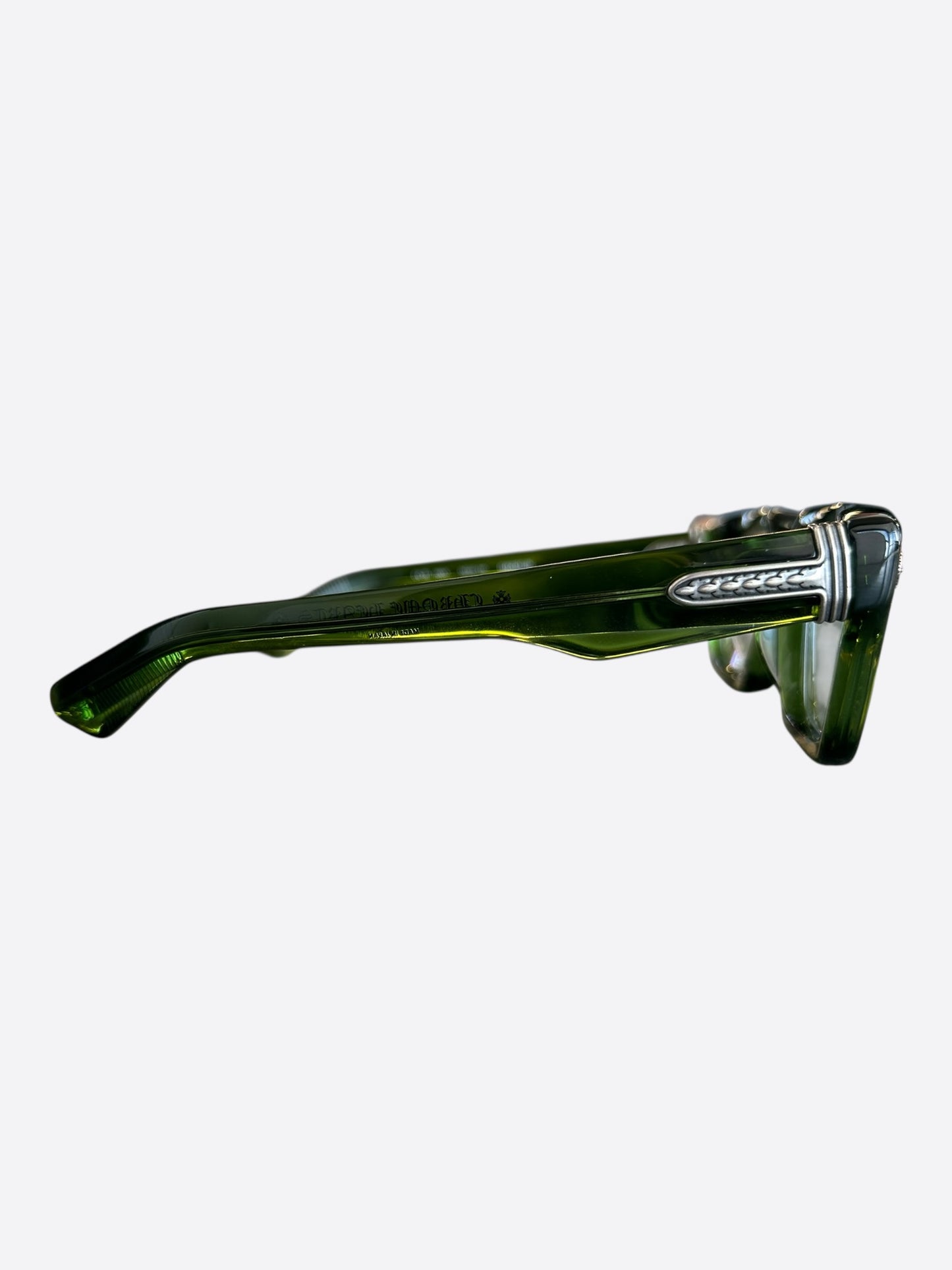 Chrome Hearts Green & Silver Gnarlin Glasses