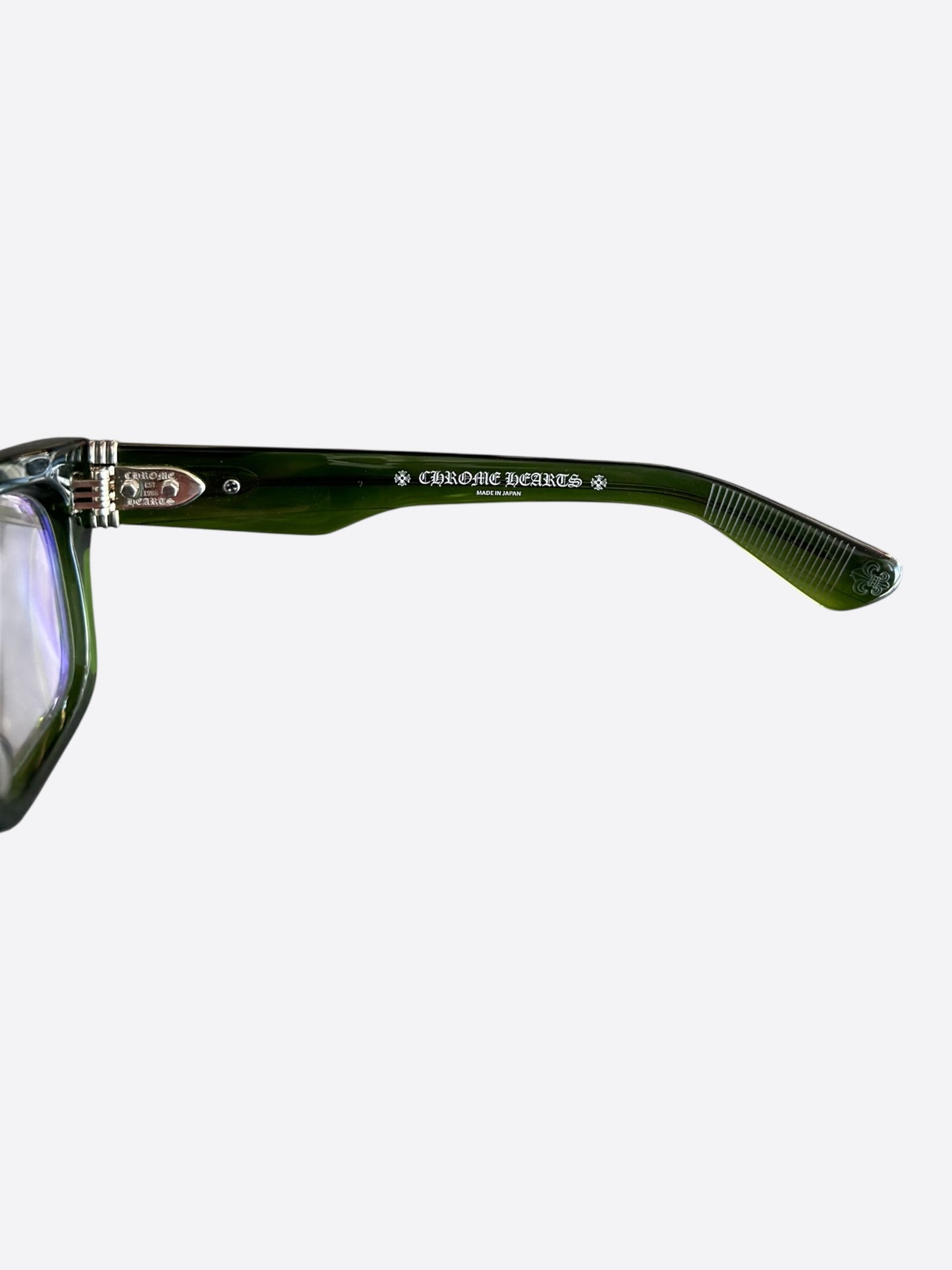 Chrome Hearts Green & Silver Gnarlin Glasses