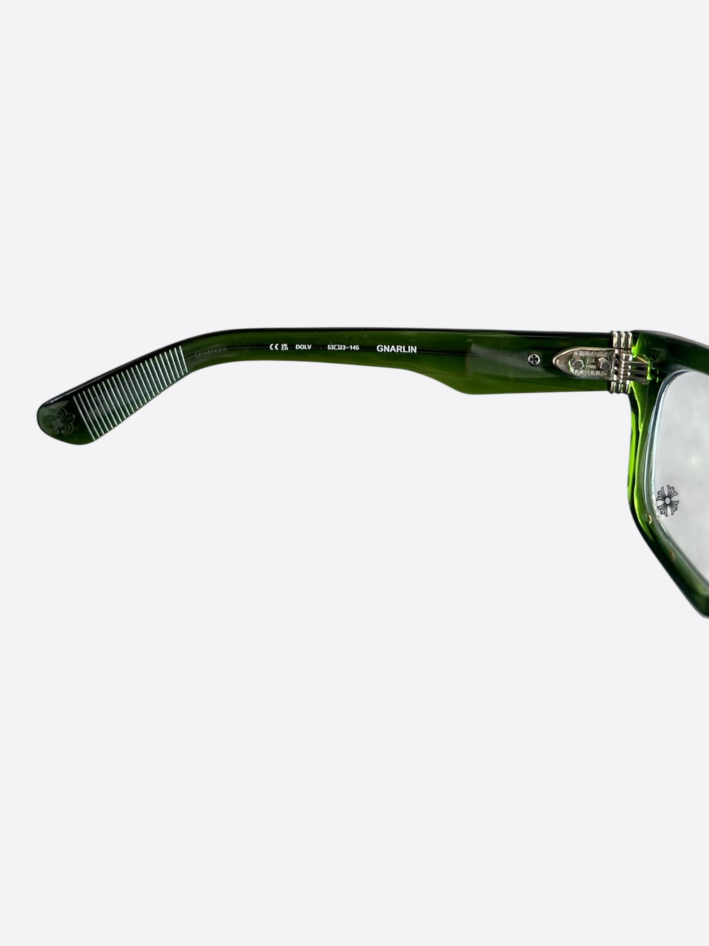 Chrome Hearts Green & Silver Gnarlin Glasses