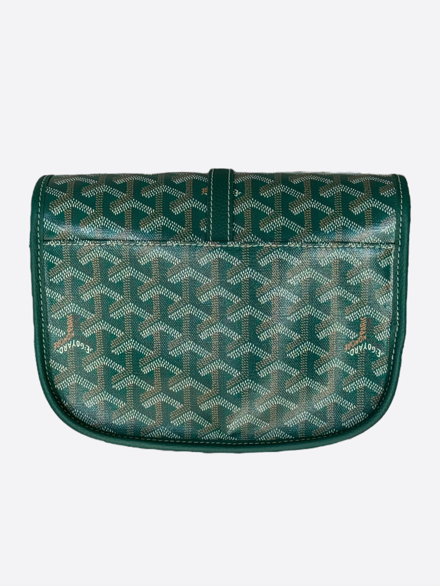 Goyard Green Goyardine Belvedere Messenger Bag – Savonches