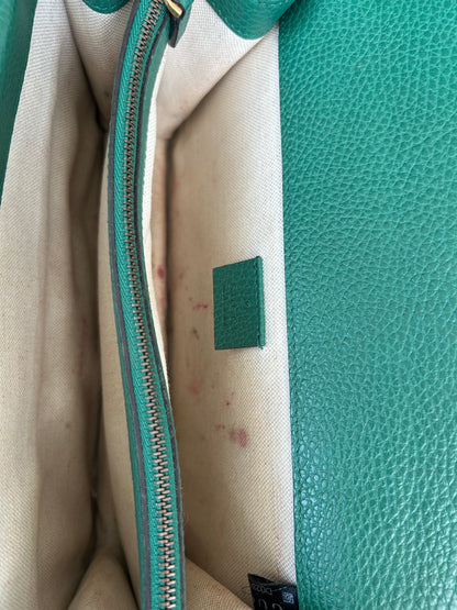 Gucci Green Leather Dionysus Small Shoulder Bag