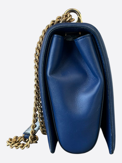 Dolce & Gabbana Blue Quilted Devotion Bag
