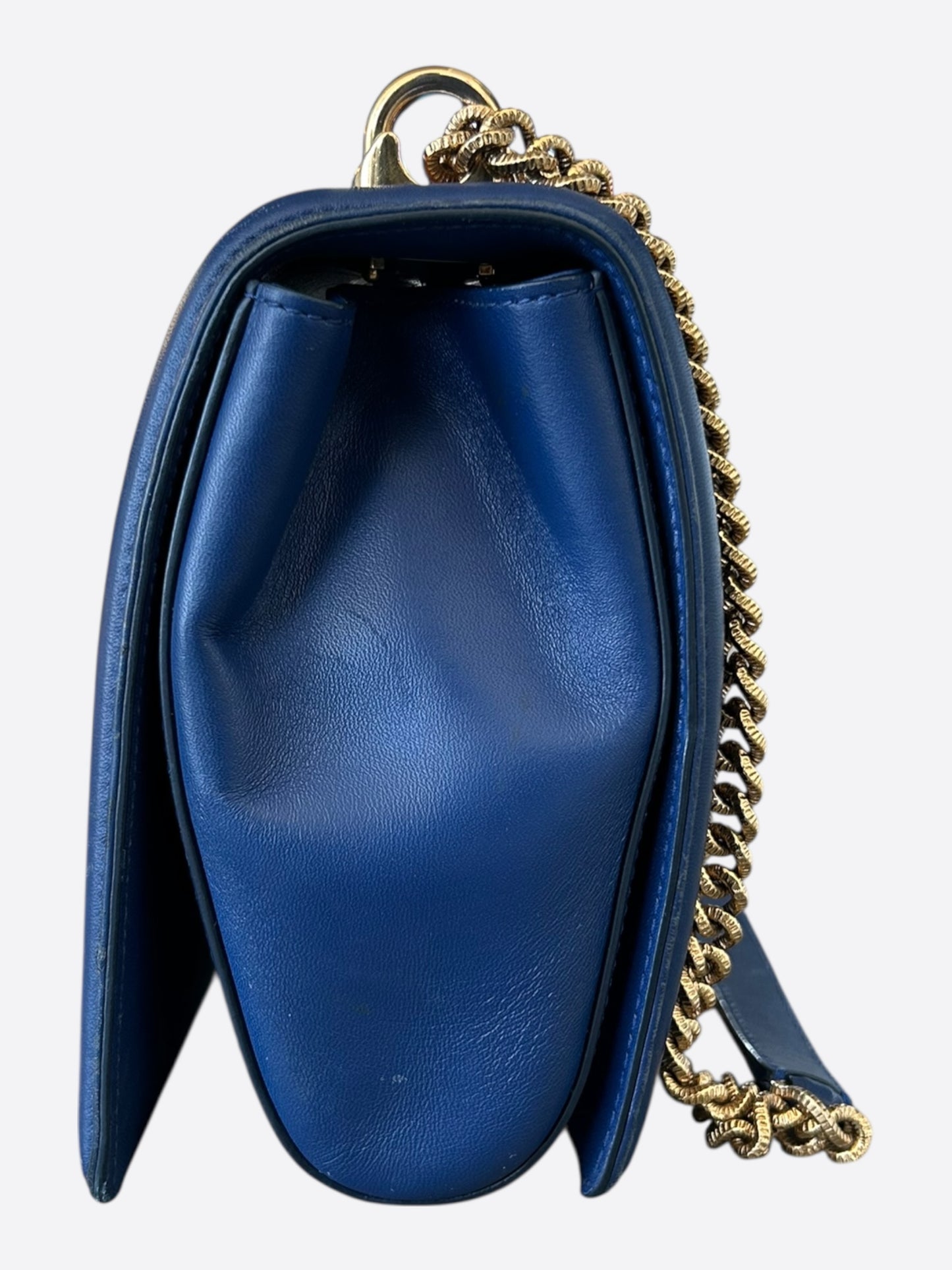 Dolce & Gabbana Blue Quilted Devotion Bag