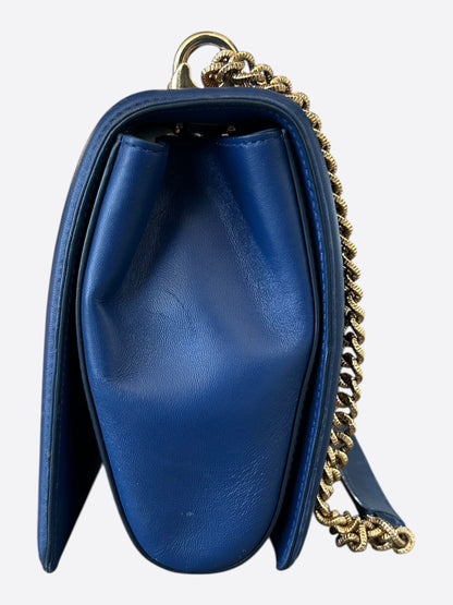 Dolce & Gabbana Blue Quilted Devotion Bag