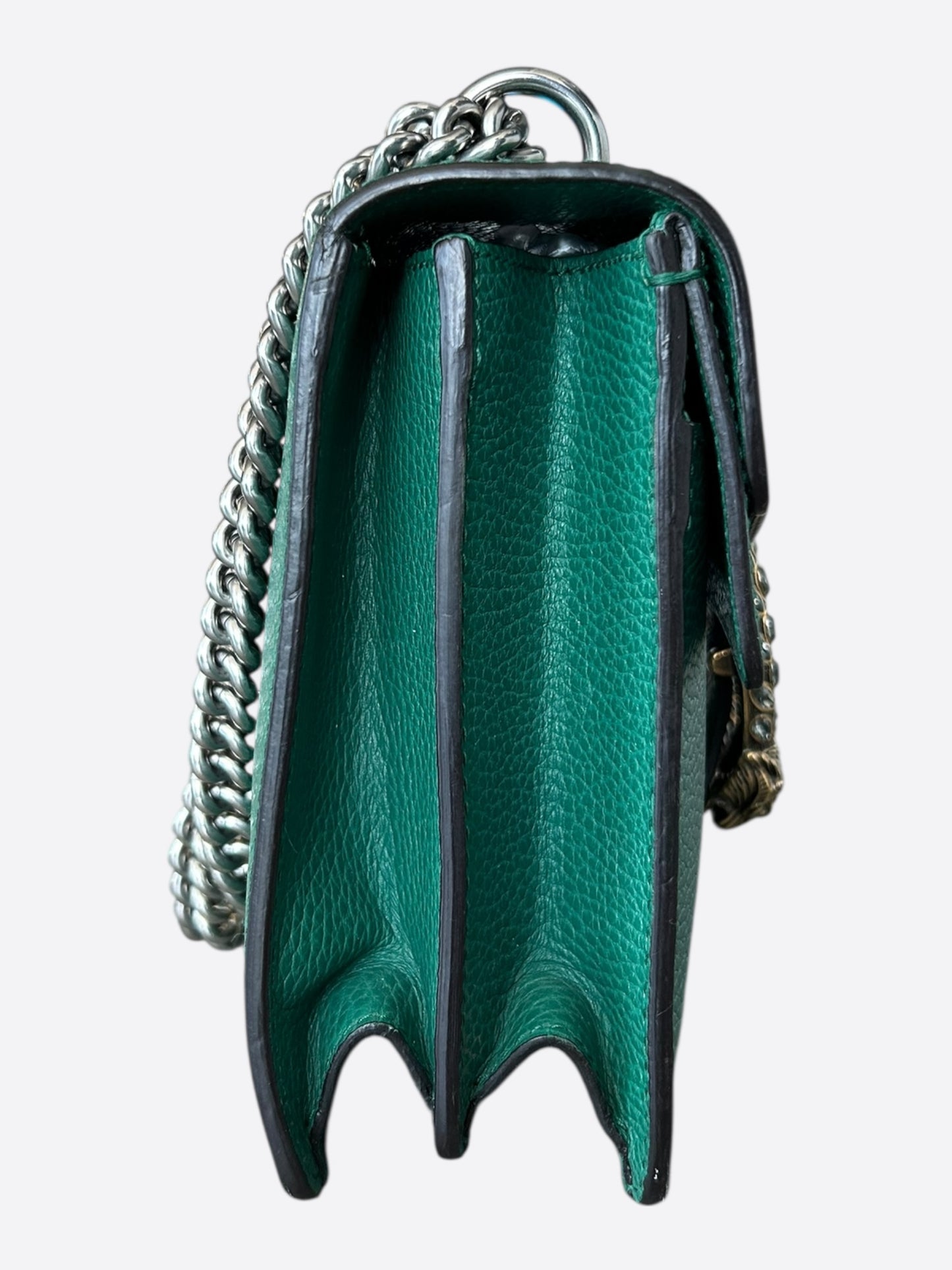 Gucci Green Leather Dionysus Small Shoulder Bag