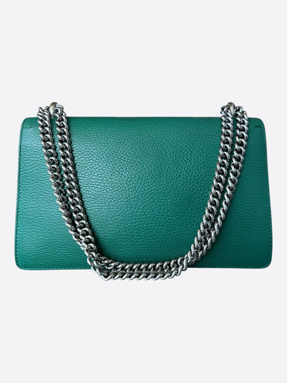 Gucci Green Leather Dionysus Small Shoulder Bag