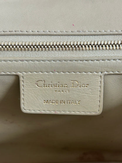 Dior Beige Cannage Caro Large Shoulder Bag