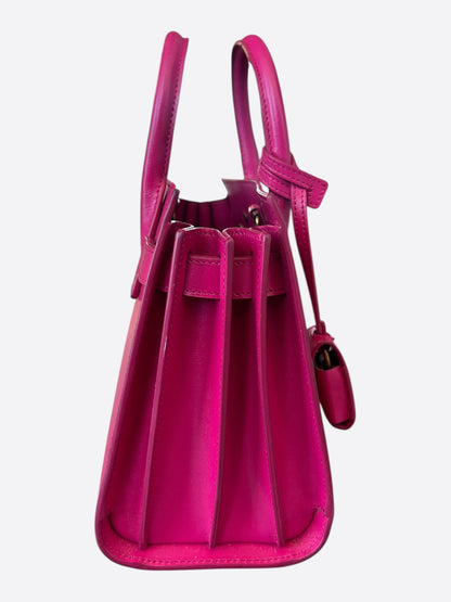 Saint Laurent Fucshia Pink Sac De Jour Nano Tote