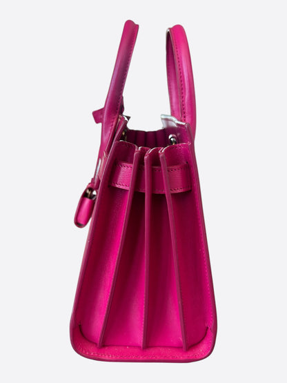 Saint Laurent Fucshia Pink Sac De Jour Nano Tote