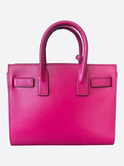 Saint Laurent Fucshia Pink Sac De Jour Nano Tote