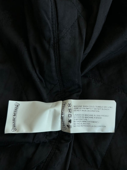 Chrome Hearts Red & White Floral Padded Flannel Jacket