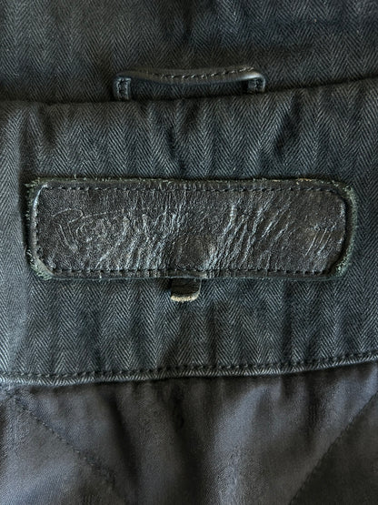 Chrome Hearts Grey & Black Dagger Cross Patch Jacket
