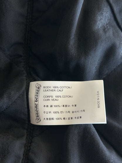 Chrome Hearts Grey & Black Dagger Cross Patch Jacket