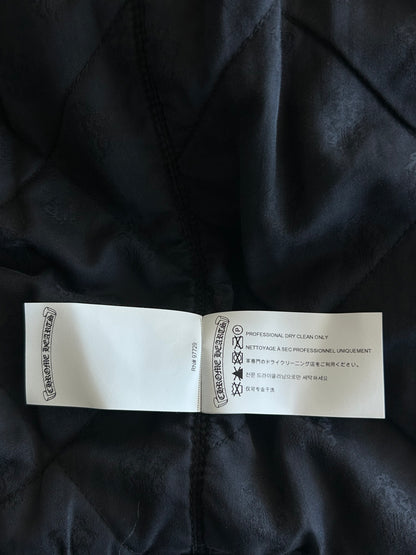 Chrome Hearts Grey & Black Dagger Cross Patch Jacket