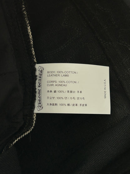 Chrome Hearts Black Cross Patch Pants