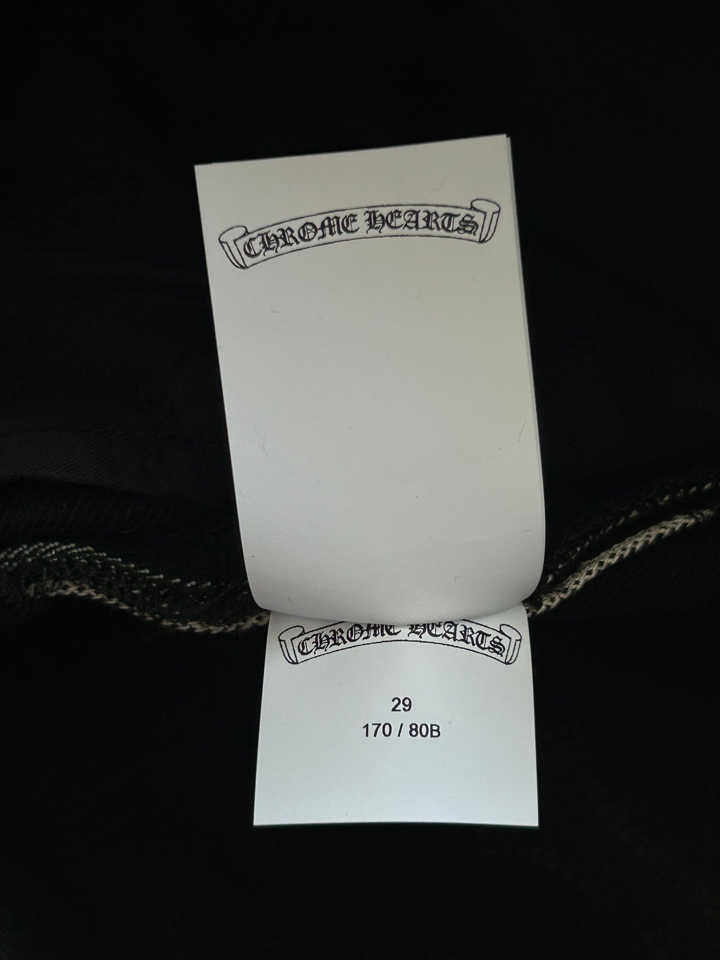 Chrome Hearts Black Cross Patch Pants