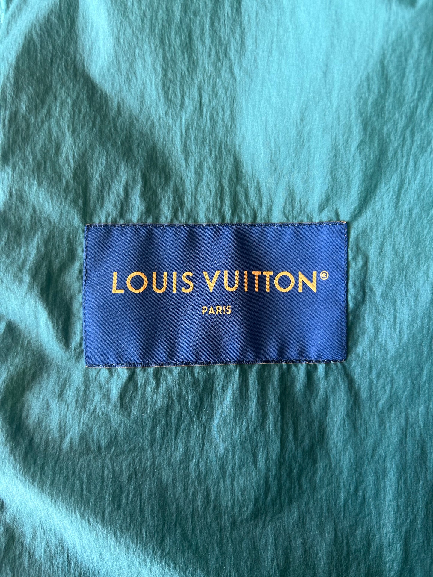 Louis Vuitton Green Damier Hooded Windbreaker