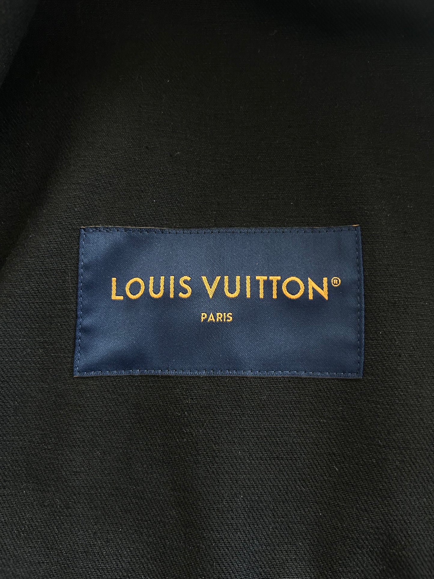 Louis Vuitton Black & Multicolor Graphic Work Jacket