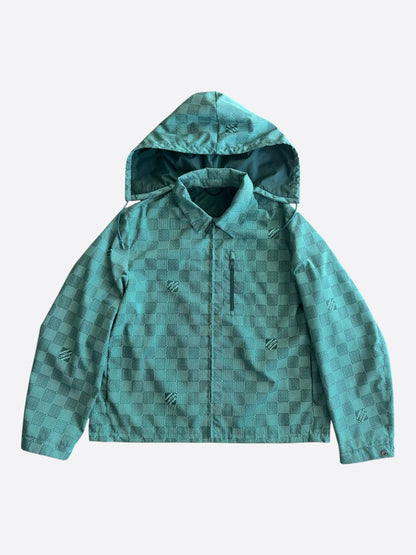 Louis Vuitton Green Damier Hooded Windbreaker