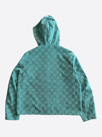Louis Vuitton Green Damier Hooded Windbreaker