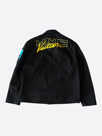 Louis Vuitton Black & Multicolor Graphic Work Jacket