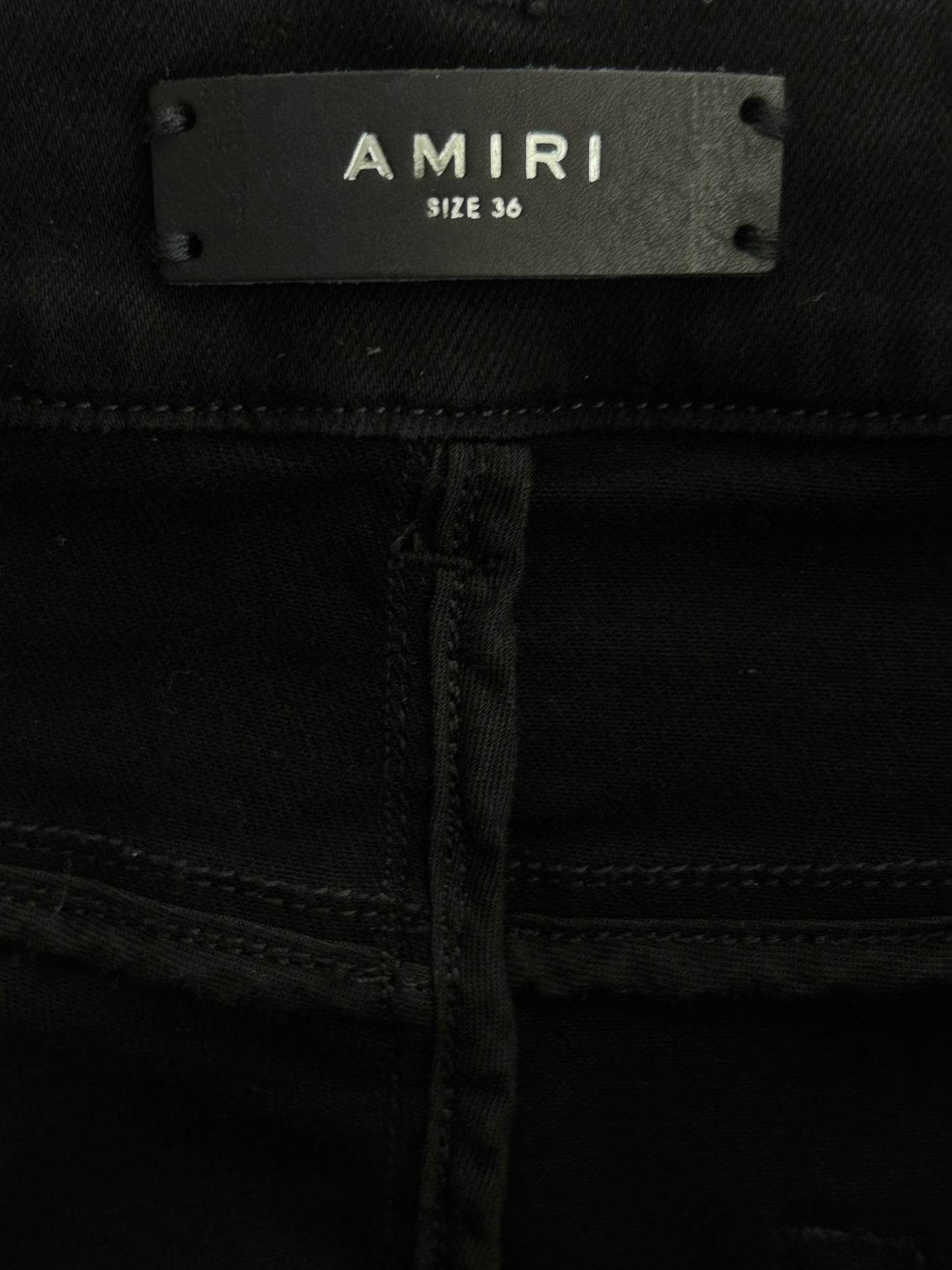 Amiri Black Patch MX1 Jeans