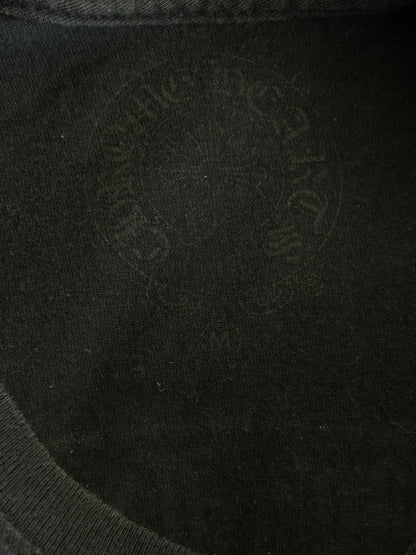Chrome Hearts Black & White Scroll Logo T-Shirt